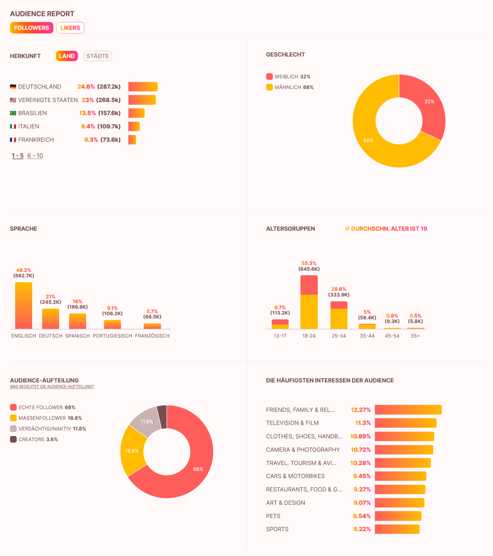 How-To Kapitel 2 Influencer Analyse - Audience Report